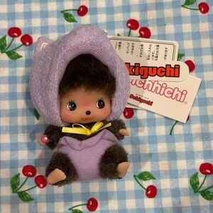 Cat monchhichi bebichhichi keychain